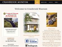 Tablet Screenshot of cranbrookmuseum.org